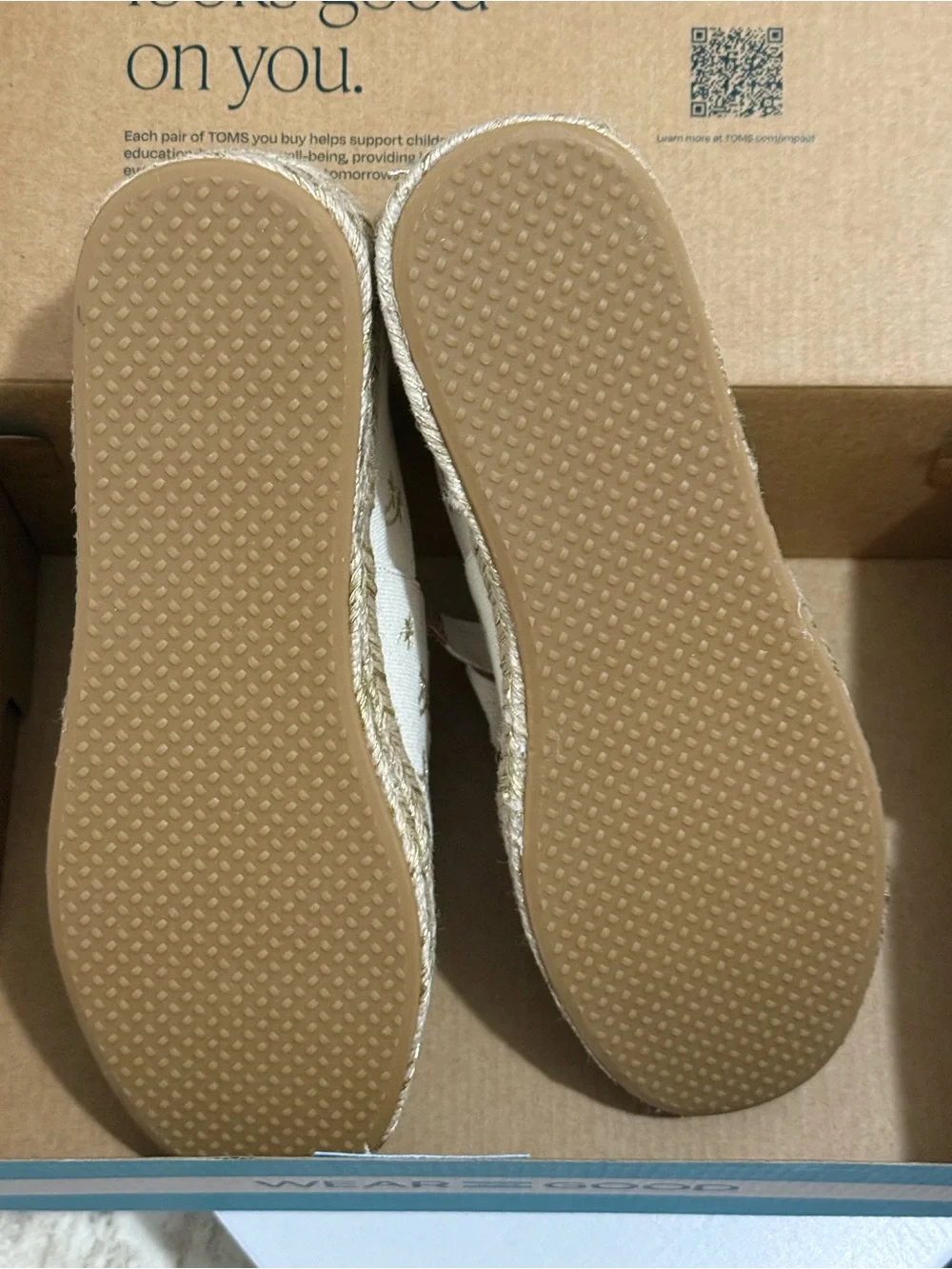 TOMS Carolina Lace Up Metallic Palm Trees Women’s 10